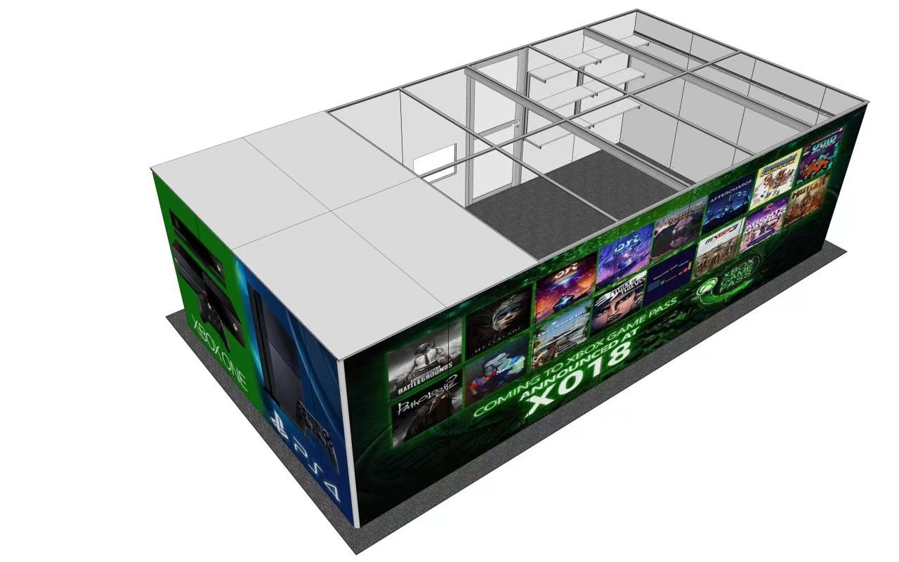 Integral strong plate series exhibit booths design
