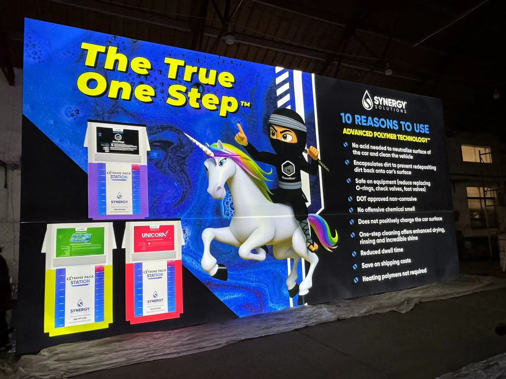 img of 180MM thickness freestanding fabric double sides lightbox