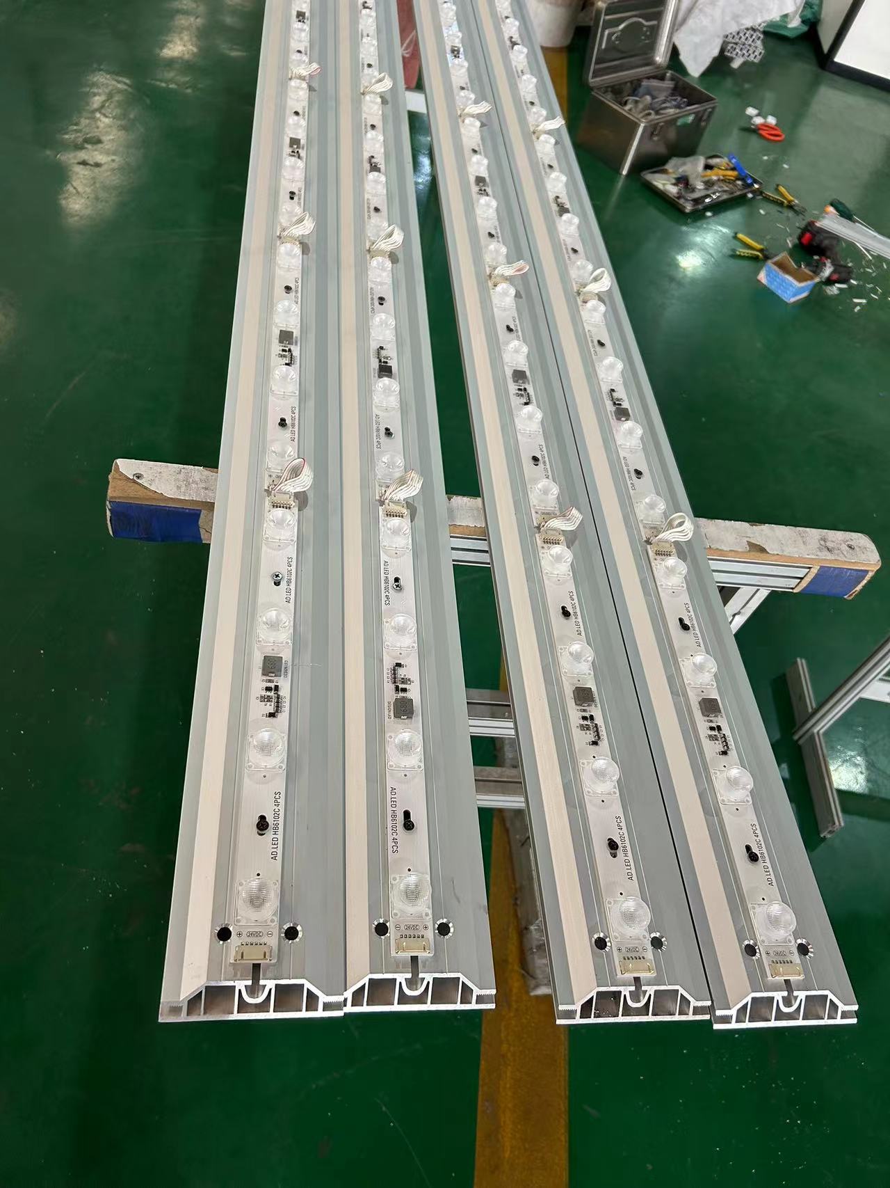 100mm seamless double sides light box with high power led light strip